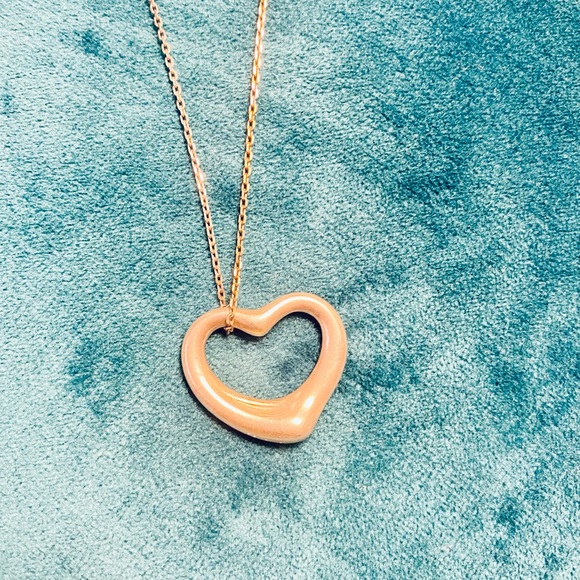 Tiffany Elsa Peretti Open Heart Pendant - Picture 2 of 6